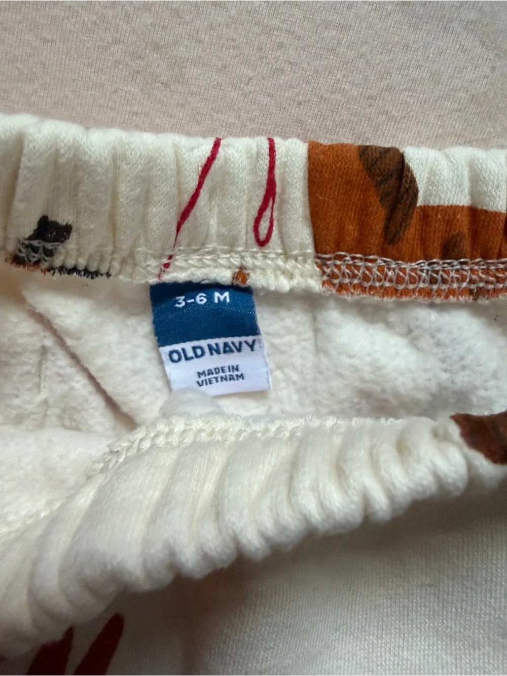Old Navy Cream Kids Matching Set with Farm Animal Prinf